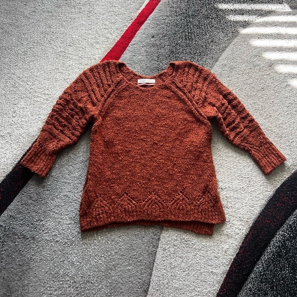 Anthropologie Pilcro Devenne Pointelle Pullover Sweater - Picture 4 of 7